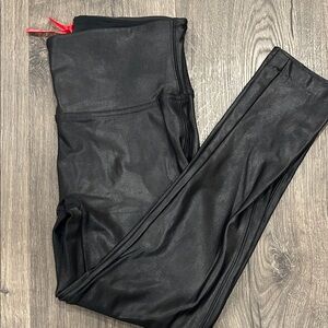 SPANX Black Leggings with Red Tag